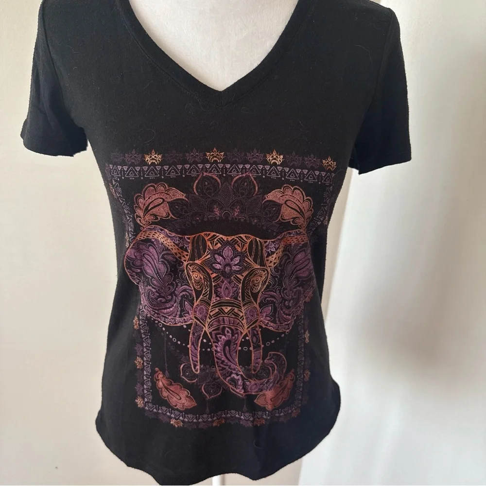 Fifth Sun Black Short Sleeve Graphic T-shirt - Picture 4 of 12